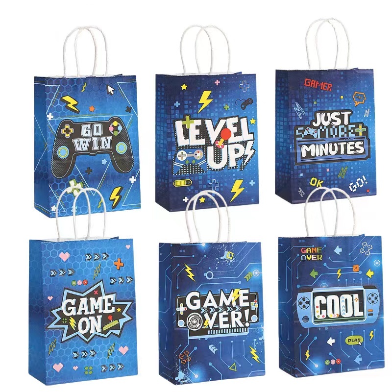 6/24 pçs videogame em tema sac - Party Games Night avaliação e preço